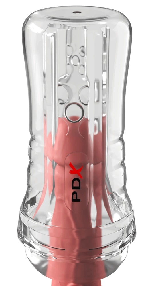 PDX Elite ViewTube EZ-Grip Transparent System 21 cm - masturbaattori - Anelma automatic masturbator