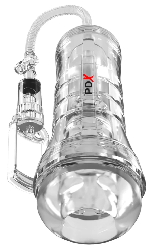 PDX Elite ViewTube Vac Transparent Intimate Vacuum System 27.3cm XXL combines an ergonomic design and adjustable pressure in a practical