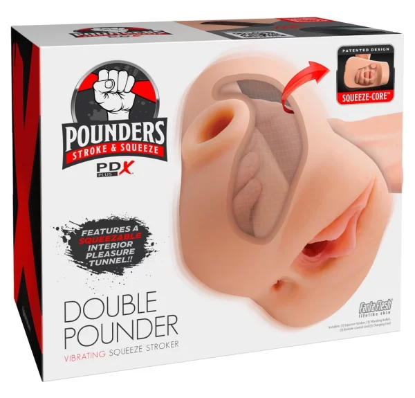 PDX Plus Double Pounder Vibrating Intimate System