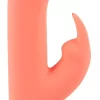 Peachy Mini Rabbit Vibrator model zakrzywiony pomarańczowy