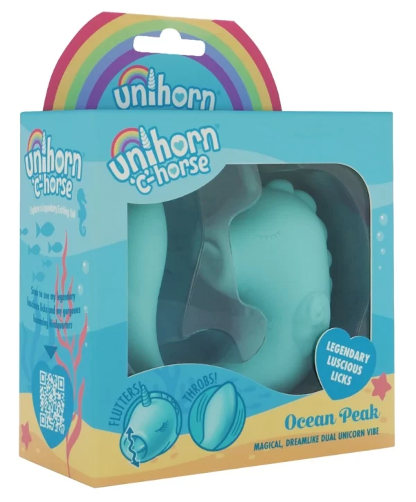 Unihorn C-Horse Ocean Peak silikonowy model z podwojnym - vibraattori
