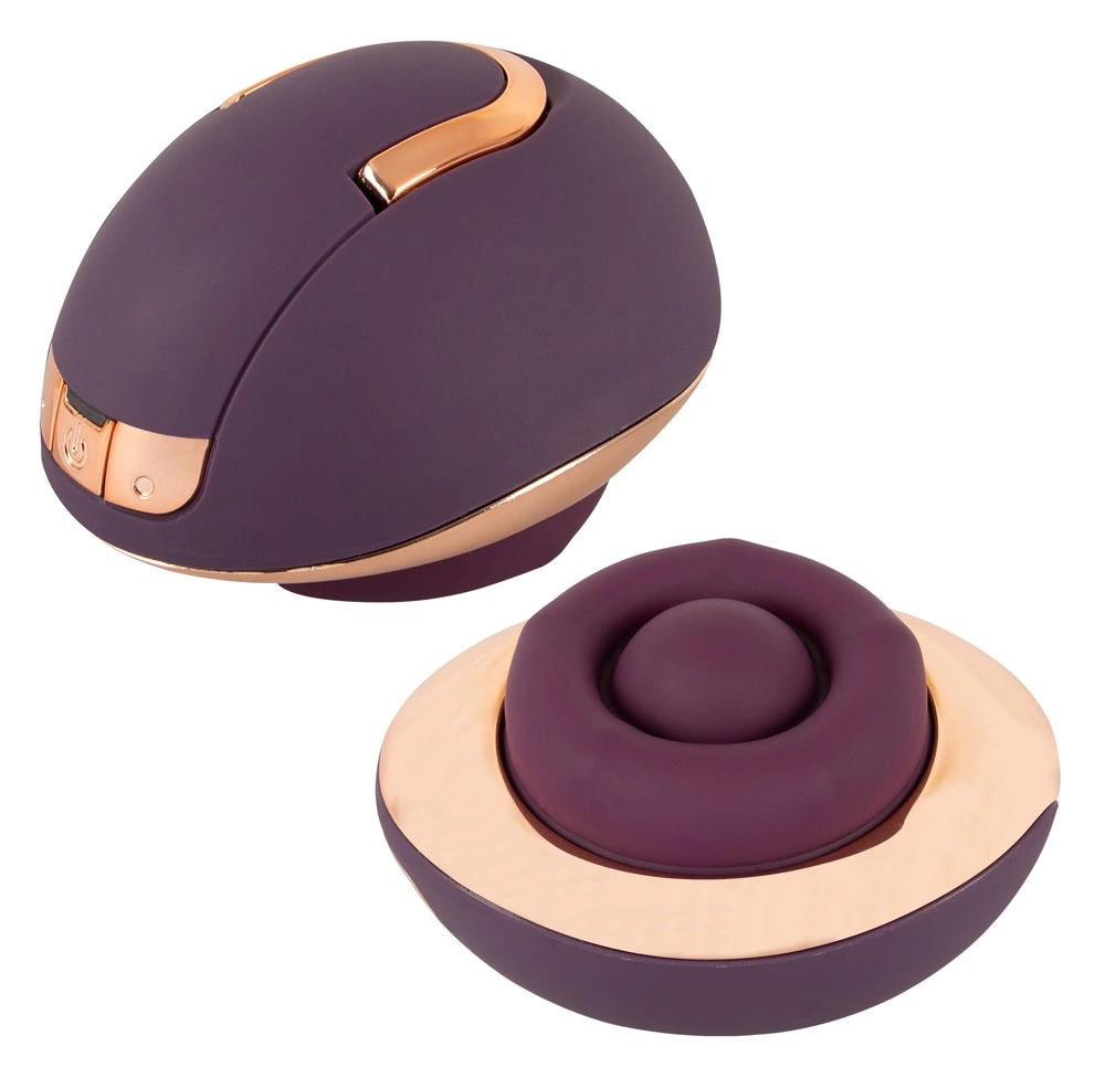Belou Rotating Vulva Massager Premium 2 Motors USB Black 10 Modes - Anelma Belou Rotating Vulva Ma - vibraattori
