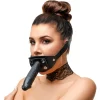 ZADO Intimate Silicone System Adjustable Leather Head Strap