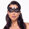 Cottelli Accessoires Black Embroidered Mask with Eye