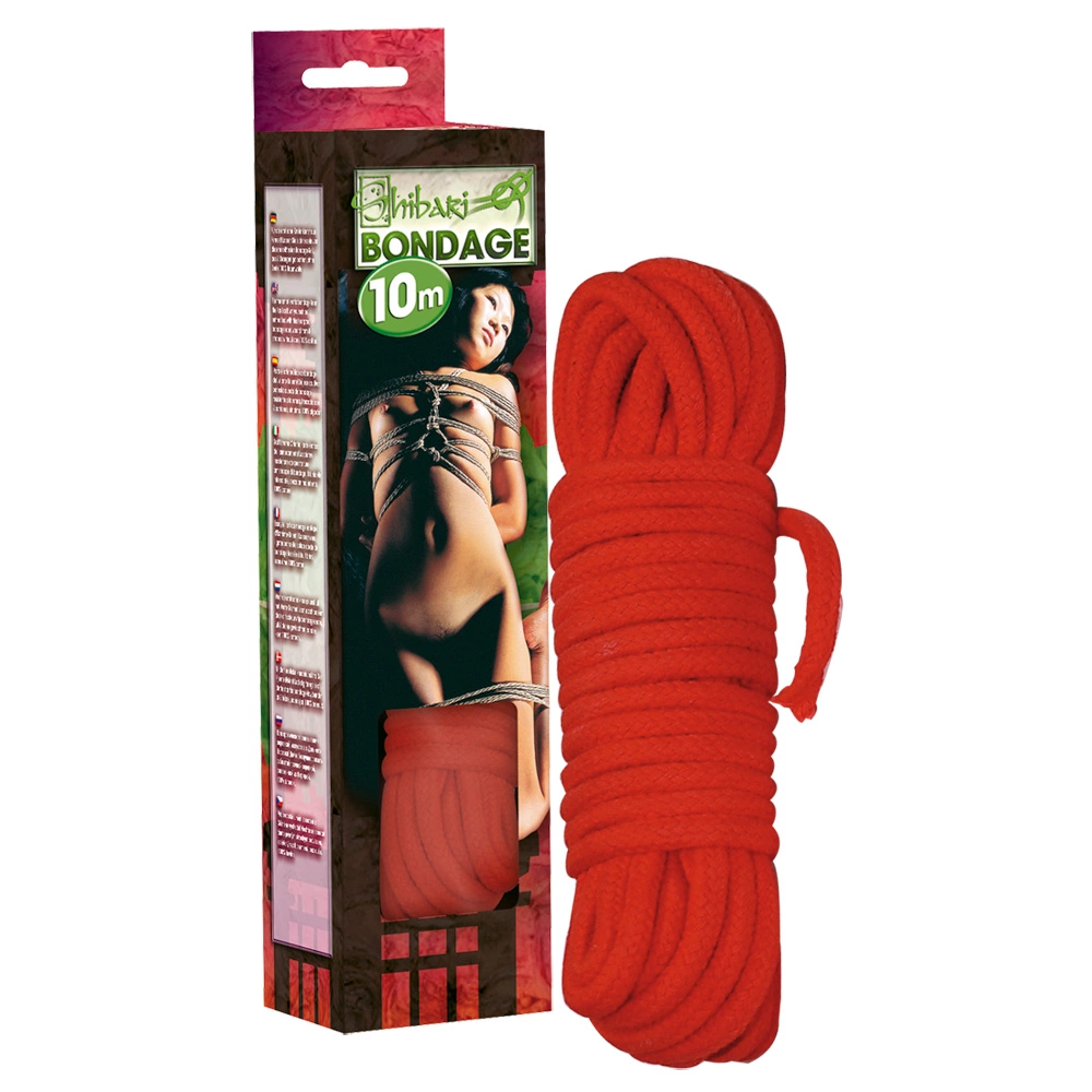 You2Toys Red Bondage Rope 10m - Cotton Braided - Anelma You2Toys Red Bondage Rope 10m - Cotton Braided