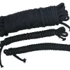 You2Toys Bondage Ropes Set Black Cotton 20m + 2x3m Durable