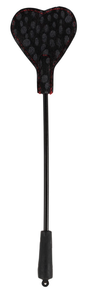 Bad Kitty Dwustronna Packa Serce Czarna 25cm Poliuretan/Futerko