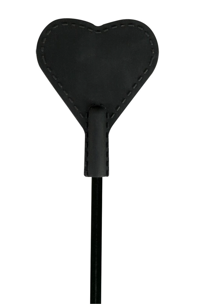You2Toys Heart-Shaped Black Crop Silicone Tip 44 cm