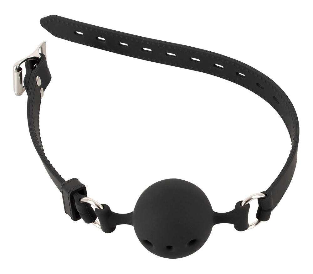 ZADO Silicone Gag Medium - Black Adjustable Strap