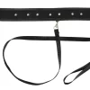 Vegan Fetish KoÅ‚nierz z Ekoskory z Ozdobnymi Kolcami i SmyczÄ… 112 cm