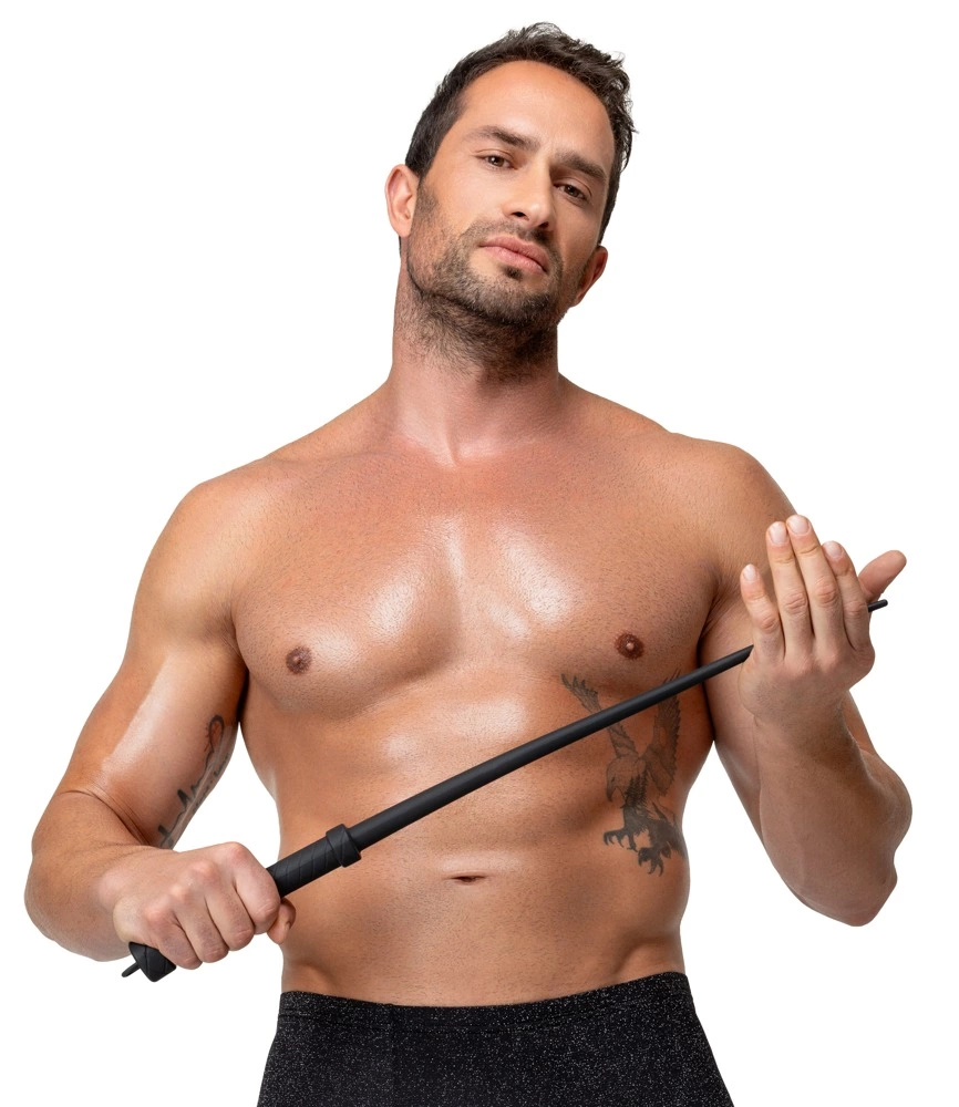 Bad Kitty Whip Silicone 60cm - Flexible Black Silicone