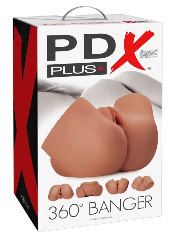 PDX Plus 360Â° Banger Tan Anatomical Torso Intimate Machine