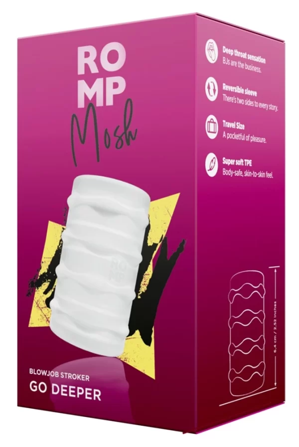 ROMP Mosh Intimate Stimulation Sleeve Transparent 6.4cm TPE