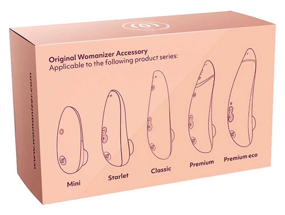 Womanizer 3-Pack Replacement Heads L Bordeaux Silicone Premium 2/Classic 2. Accessories