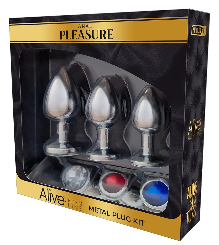 Alive Metal Plug Kit Trio - Multi-Size Analogue System
