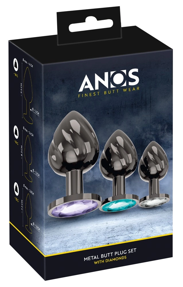 ANOS Metal Plug Set Diamond Trio - Spiral Shape