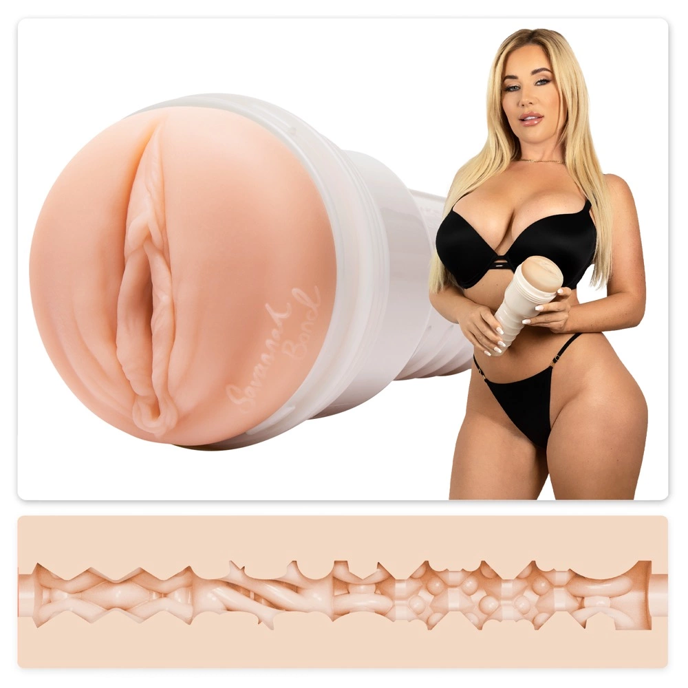 Fleshlight Savannah Bond Signature Intimate Machine 25cm Skin-Like combines soft SuperSkin material for comfortable