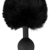 You2Toys Fluffy Tail Black - Silicone Intimate Cone Plug