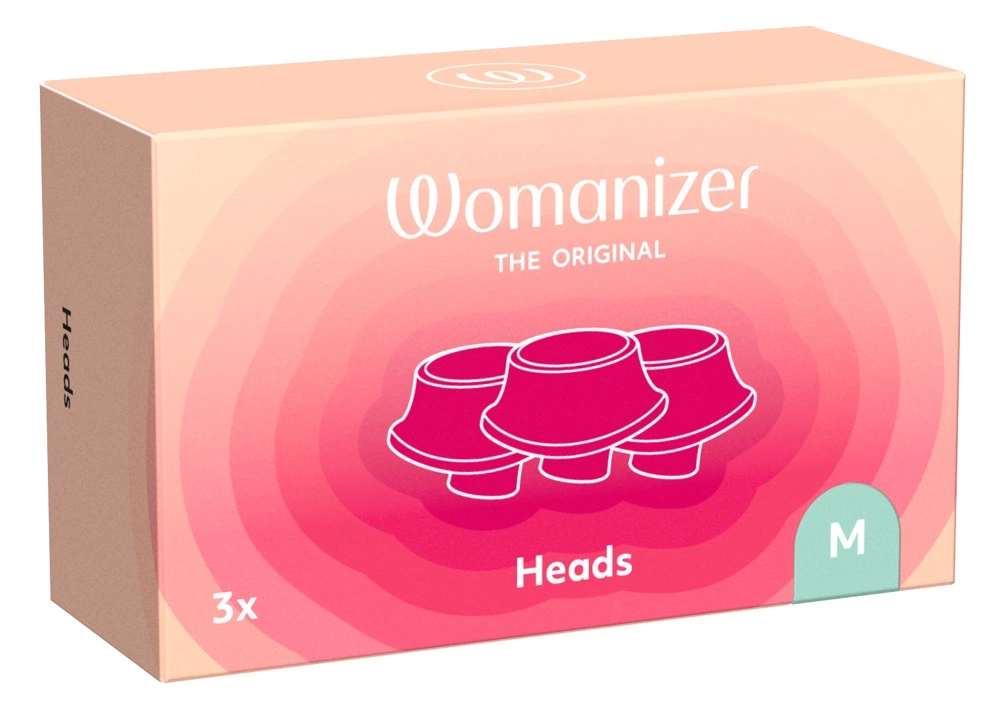 Womanizer Next Replacement Heads 3-Pack Silicone Sage Green M