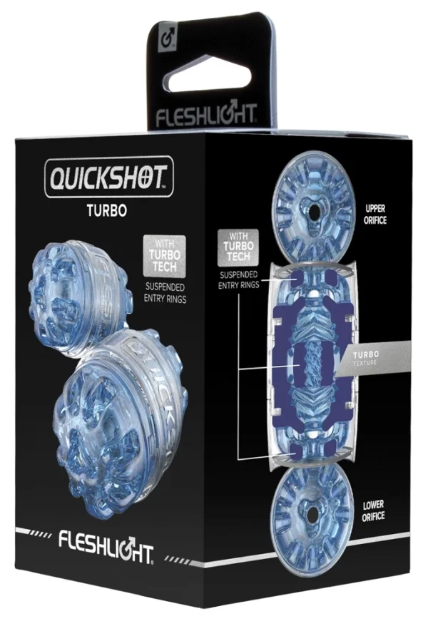 Fleshlight Quickshot Turbo Blue Ice Compact Intimate Device