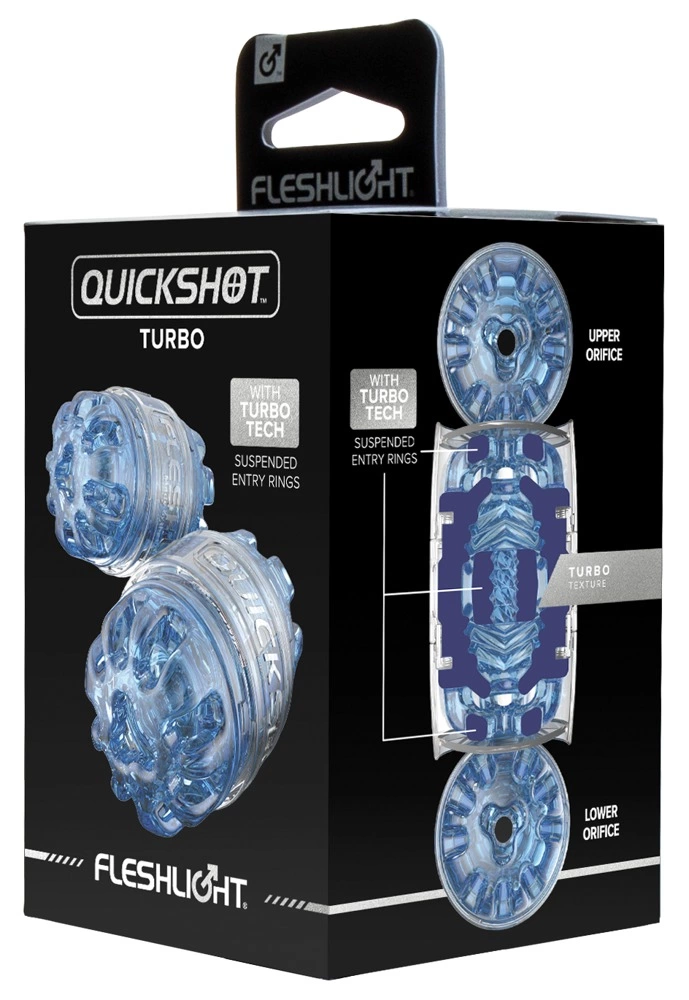Fleshlight Quickshot Turbo Blue Ice Compact Intimate Device