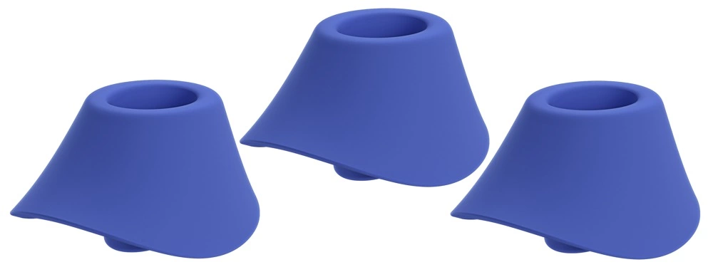 Womanizer W-Heads 3x Replacement Caps Blue Size Silicone M
