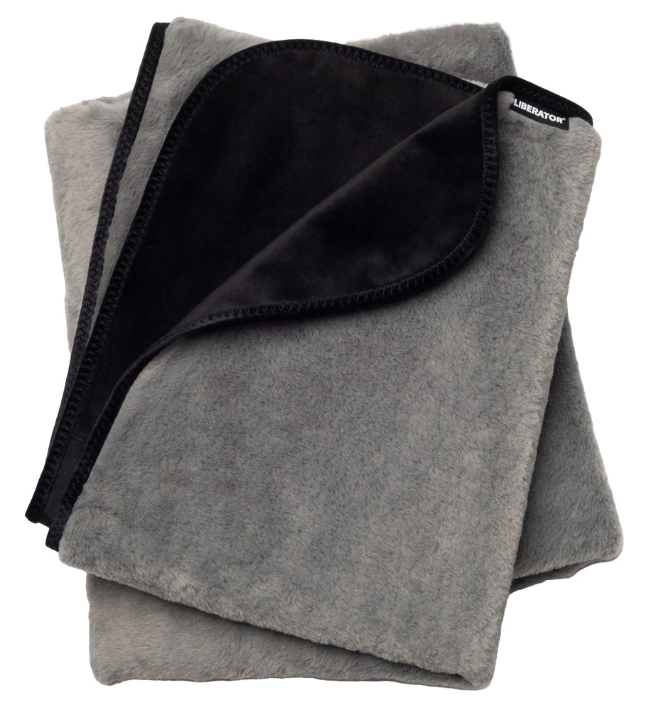 Liberator Faux Fur Fascinator Throw Grey/Black 183x137 cm Liberator Faux Fur Fascinator Throw Grey/Black 183x137 cm