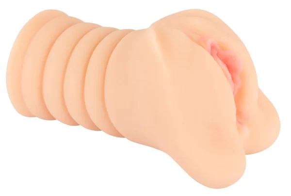Nature Skin Intimate Machine Realistic Texture 16cm TPE Skin-Tone combines flexible elastomer and an ergonomic design in a practical