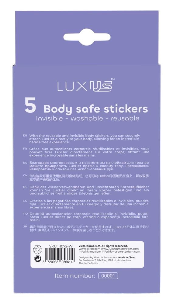 Kiiroo Luxus Adhesive Stickers - Reusable Mounting Pads