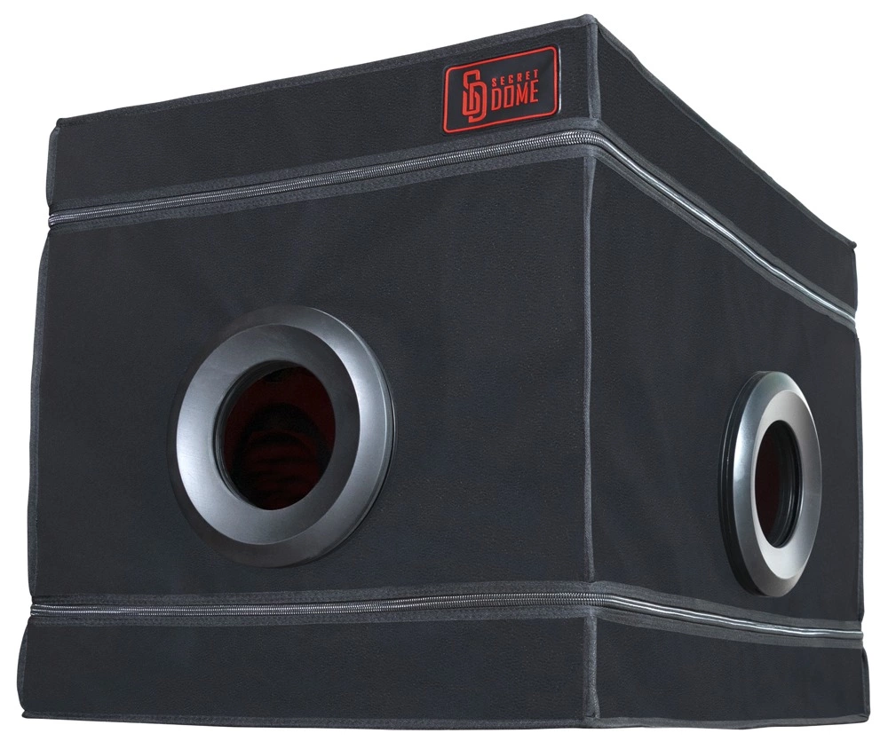 Secret Dome La Niche Black&Red - kabina do gier z oświetleniem LED 85x60x60 cm Secret Dome La Niche Black&Red - kabina do gier z oświetleniem LED 85x60x60 cm
