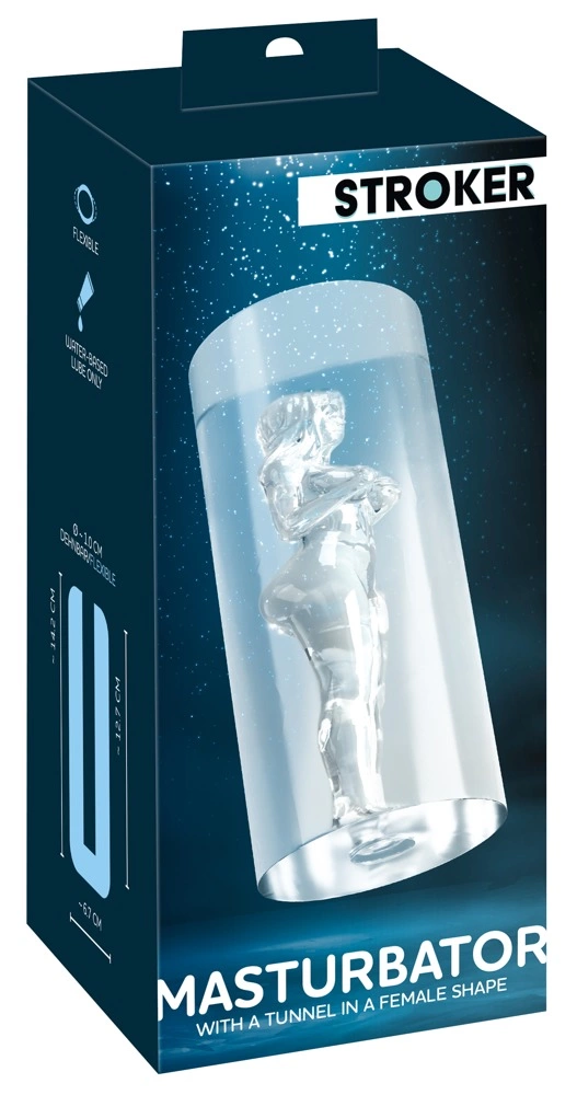 STROKER Female Shaped Tunnel Transparent Intimate Device