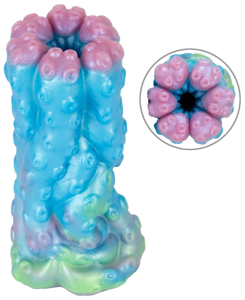 Beasty Cocks Cecaelia Intimate Machine Liquid Silicone 16.2cm Blue combines an ergonomic design for comfortable