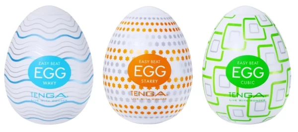Tenga Egg Standard Set 1 is a male masturbator designed for comfortable use