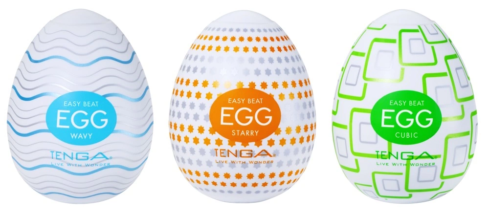 Tenga Egg Standard Zestaw 3 szt. - Wavy - Anelma Tenga Egg Standard Set 1 is a male masturbator designed for comfortable use