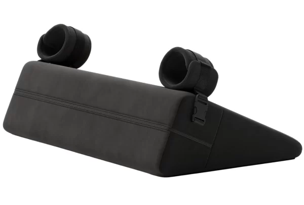 Alternative view of Liberator Bondage Wedge Black - Ergonomic Positioning Cushion with Restraints