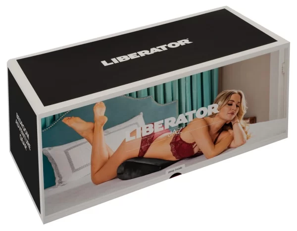 Liberator Jaz Ergonomic Wedge Pillow, Removable Cover, 48x35.5x18cm, Black