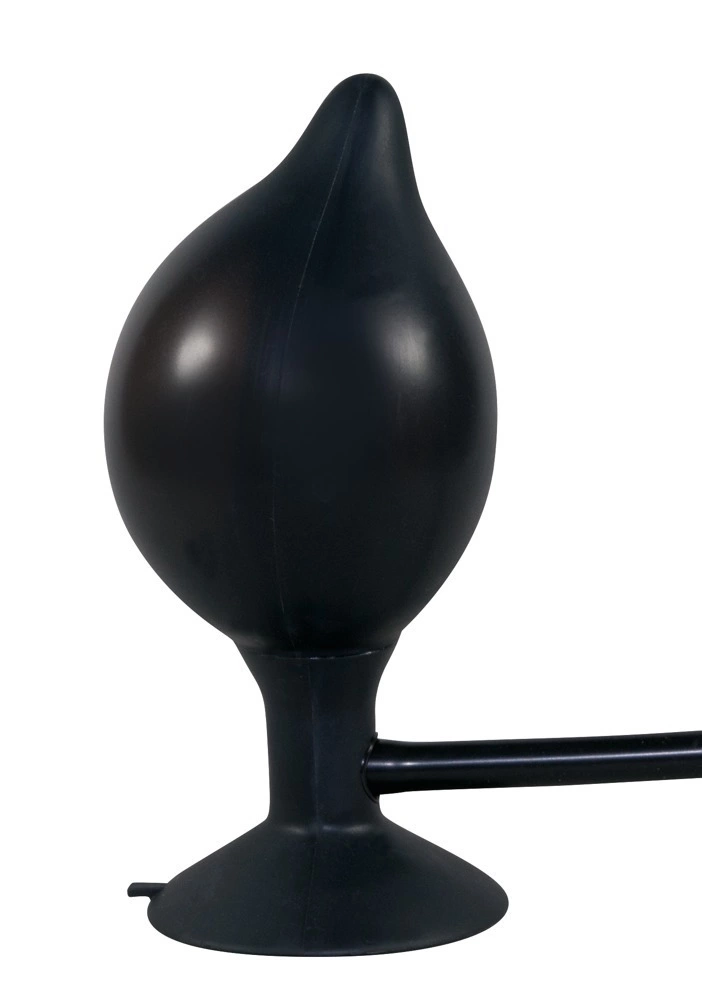 You2Toys Korek powiÄ™kszalny z pompkÄ… silikonowy czarny 15 cm