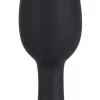 You2Toys Anal Plug Black Silicone with Decorative Gem 8.5cm