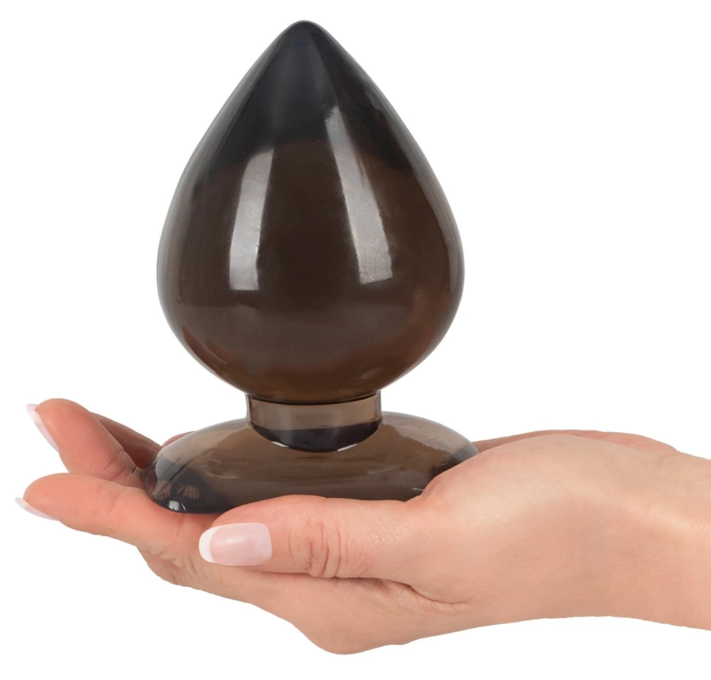 You2Toys Anal Drops Big Plug Black/Transparent 13 cm PVC Ergonomic Design. Butt plug. See functions