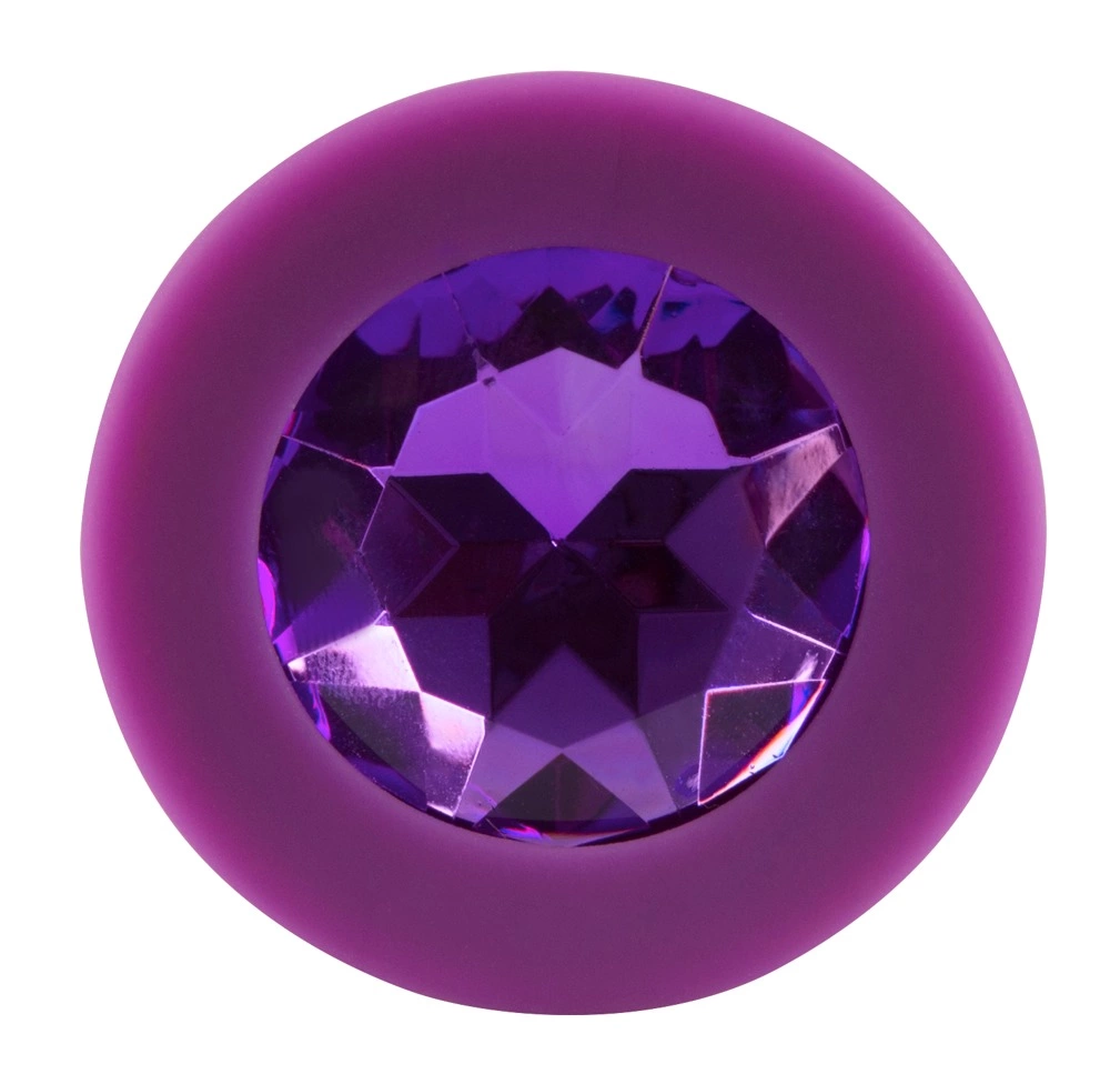 Butt plug - Anelma Colorful Joy Jewel Purple Anal Model with Decorative Gem 8cm. Butt plug. See functions