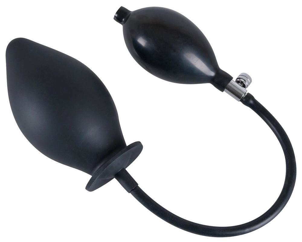 You2Toys Black Inflatable Anal Plug Silicone 11.5 cm