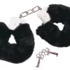 You2Toys Metal Handcuffs Black with Soft Removable Plush