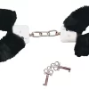 Bad Kitty Kajdanki z PluszowÄ… OsÅ‚onÄ… Czarny 28 cm