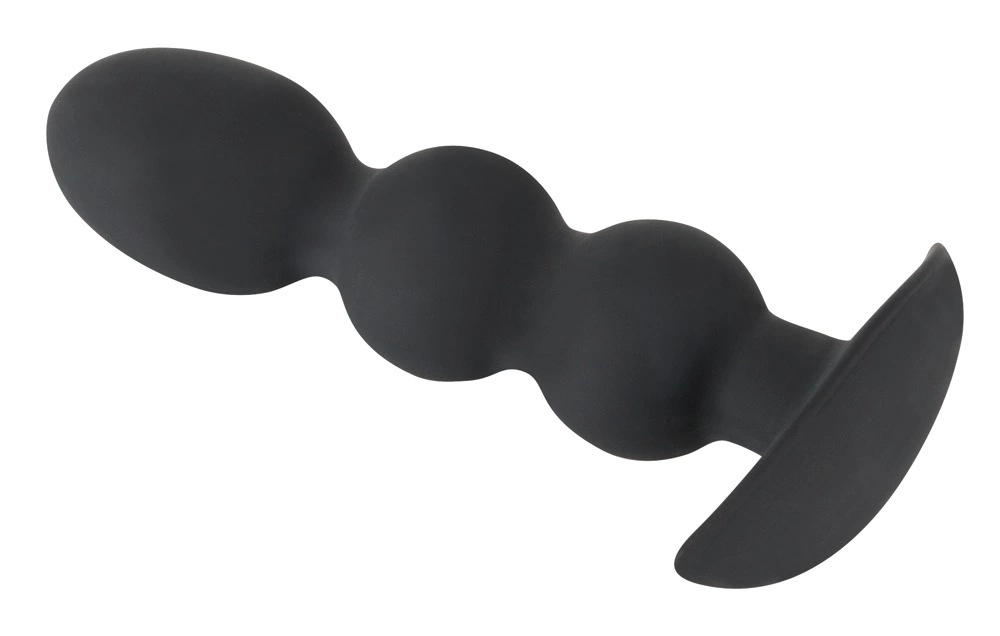 Black Velvets Intimate Beads 145g Silicone Soft Touch Black 13.3cm. Butt plug. See functions