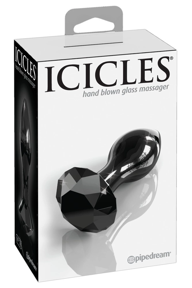 Pipedream Icicles No. 78 Glass Plug with Diamond-Shaped Base