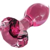 Pipedream Icicles No. 79 Pink Glass Anal Plug with Diamond