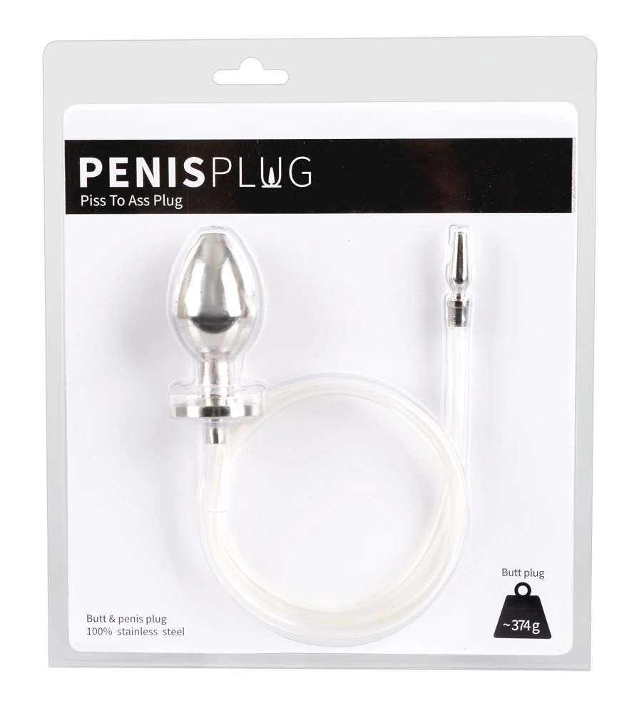 Mystim Plug & Play - Zestaw intymny ze stali nierdzewnej i silikonowÄ… rurkÄ…