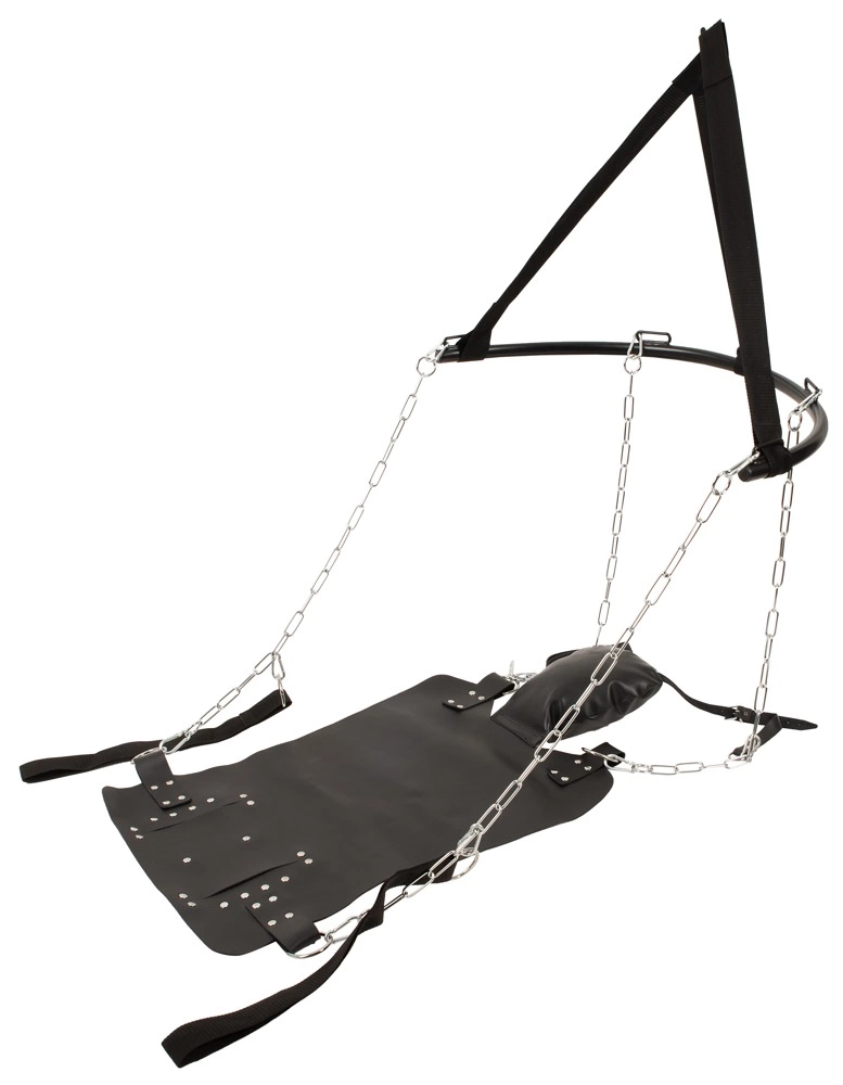 You2Toys Adjustable Leather Support Swing with Chains - Anelma You2Toys Adjustable Leather Support Swing with Chains