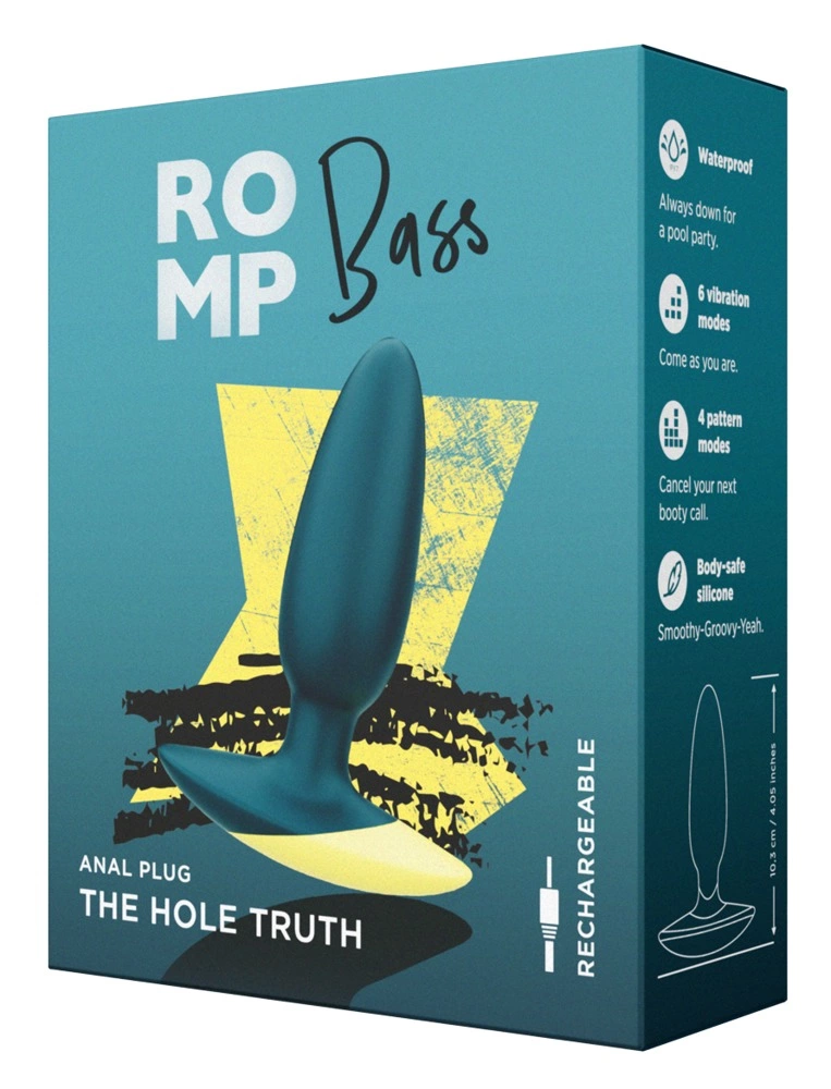ROMP Bass Silicone Vibrating Anal Plug ROMP Bass Silicone Vibrating Anal Plug