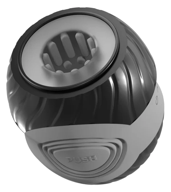 You2Toys Vibrating Squeezable Donut Intimate Machine Black 10.3cm combines rechargeable power and an ergonomic design in a practical